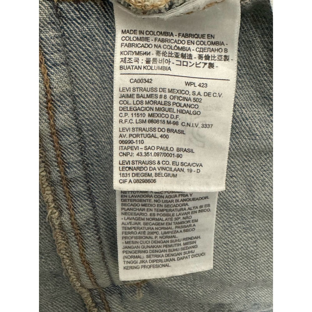 Levi Strauss Collared Button Down Denim Jacket Blue  Size Large - Picture 11 of 16